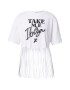 River Island Тениска 'TAKE ME TO IBIZA' черно / бяло - Pepit.bg