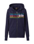 Superdry Sweatjacke 'Retro Rainbow' нейви синьо / пъстро - Pepit.bg