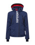 Superdry Snow Яке Outdoor 'Ultimate Rescue' морскосиньо / бяло / черно / червено - Pepit.bg