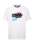 Tommy Jeans Plus T-Shirt бяло / черно / розово / синьо - Pepit.bg