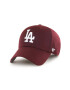 47brand Шапка MLB Los Angeles Dodgers в червено с апликация - Pepit.bg