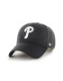 47brand Шапка MLB Philadelphia Phillies в черно с апликация - Pepit.bg