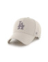 47brand Шапка Los Angeles Dodgers в сиво с апликация - Pepit.bg