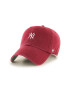 47brand Шапка New York Yankees в червено с апликация - Pepit.bg