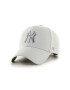 47brand Шапка с козирка с вълна MLB New York Yankees в сиво с апликация - Pepit.bg