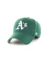 47brand Шапка с вълна MLB Oakland Athletics в зелено с апликация - Pepit.bg