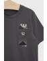 Abercrombie & Fitch Детска тениска в сиво с принт - Pepit.bg