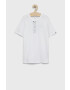 Abercrombie & Fitch Детска тениска в бяло с изчистен дизайн - Pepit.bg