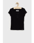Abercrombie & Fitch Детска тениска в черно - Pepit.bg