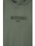 Abercrombie & Fitch Детски суичър в зелено с качулка с апликация - Pepit.bg