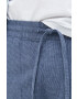 Abercrombie & Fitch Къс панталон с лен в синьо - Pepit.bg