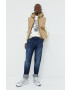 Abercrombie & Fitch Суичър в бежово с принт - Pepit.bg