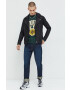Abercrombie & Fitch Суичър в зелено с принт - Pepit.bg