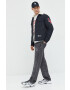 Abercrombie & Fitch Суичър в сиво с принт - Pepit.bg