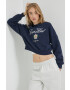 Abercrombie & Fitch Суичър в тъмносиньо с апликация - Pepit.bg