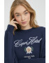 Abercrombie & Fitch Суичър в тъмносиньо с апликация - Pepit.bg