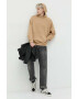 Abercrombie & Fitch Суичър в бяло с изчистен дизайн - Pepit.bg