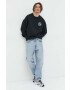 Abercrombie & Fitch Суичър в черно с принт - Pepit.bg