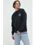 Abercrombie & Fitch Суичър в черно с принт - Pepit.bg