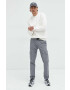 Abercrombie & Fitch Суичър в бежово с изчистен дизайн - Pepit.bg