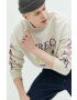 Abercrombie & Fitch Суичър в бежово с принт - Pepit.bg