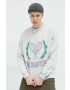 Abercrombie & Fitch Суичър в сиво с принт - Pepit.bg