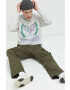 Abercrombie & Fitch Суичър в сиво с принт - Pepit.bg