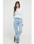Abercrombie & Fitch Суичър в сиво с апликация - Pepit.bg