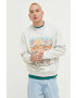 Abercrombie & Fitch Суичър в сиво с принт - Pepit.bg