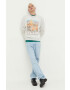 Abercrombie & Fitch Суичър в сиво с принт - Pepit.bg