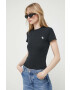 Abercrombie & Fitch Тениска в черно - Pepit.bg
