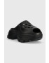 adidas by Stella McCartney Чехли в черно с платформа - Pepit.bg