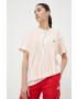 adidas by Stella McCartney Памучна тениска в оранжево - Pepit.bg