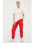 adidas by Stella McCartney Памучна тениска в оранжево - Pepit.bg