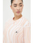 adidas by Stella McCartney Памучна тениска в оранжево - Pepit.bg