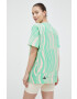 adidas by Stella McCartney Памучна тениска в зелено - Pepit.bg