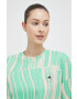 adidas by Stella McCartney Памучна тениска в зелено - Pepit.bg