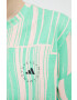 adidas by Stella McCartney Памучна тениска в зелено - Pepit.bg