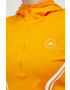 adidas by Stella McCartney Суичър за джогинг TruePace в жълто с качулка с принт - Pepit.bg