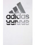 adidas Детска памучна тениска в бяло с принт - Pepit.bg