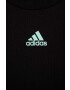 adidas Детска памучна тениска U 3S CB TEE в черно с десен - Pepit.bg
