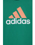 adidas Детска памучна тениска U BL 2 TEE в зелено с принт - Pepit.bg