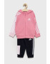 adidas Детски анцуг в розово - Pepit.bg