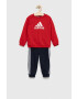 adidas Детски анцуг I BOS в червено - Pepit.bg