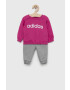 adidas Детски анцуг I LIN FL в розово - Pepit.bg