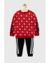 adidas Детски анцуг x Disney в червено - Pepit.bg