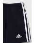 adidas Детски памучен комплект I 3S в червено - Pepit.bg