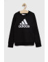 adidas Детски памучен суичър G BL в черно с принт - Pepit.bg