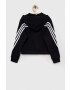 adidas Детски суичър G FI 3S в черно с апликация - Pepit.bg
