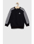 adidas Детски суичър LK 3S FL в черно с апликация - Pepit.bg